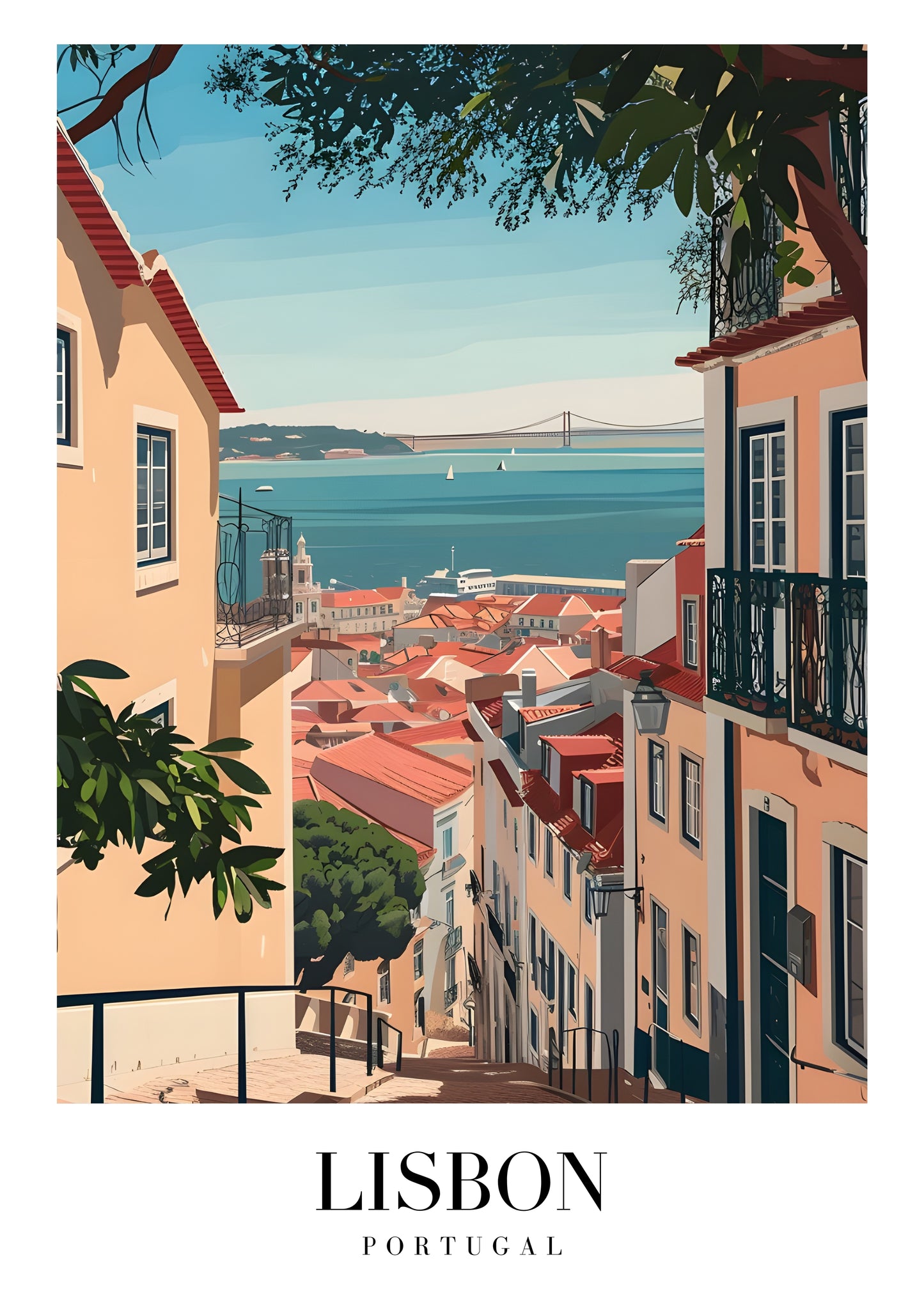 LISBON ART POSTER