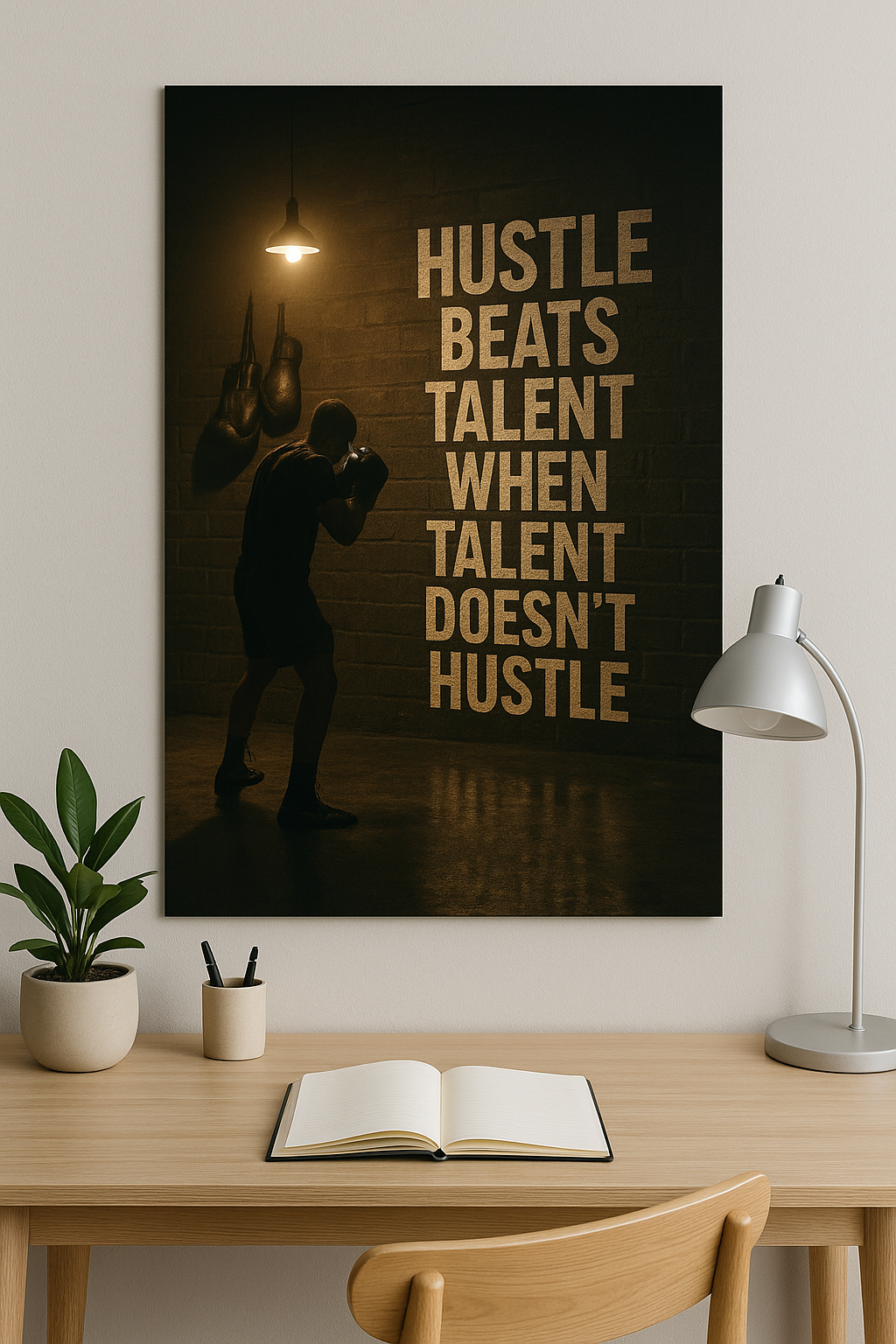 HUSTLE BEATS TALENT
