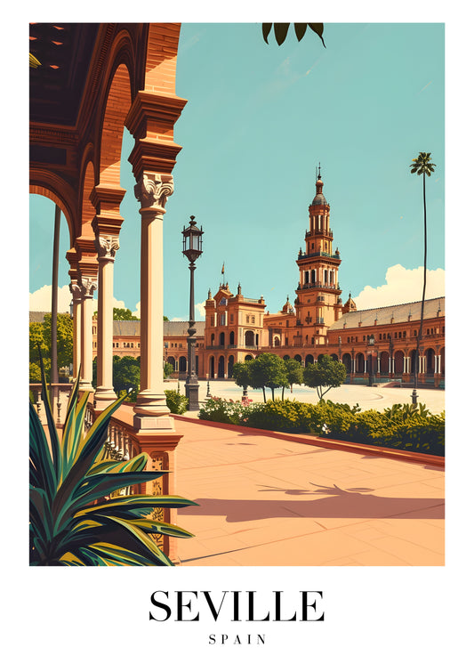SEVILLE ART POSTER